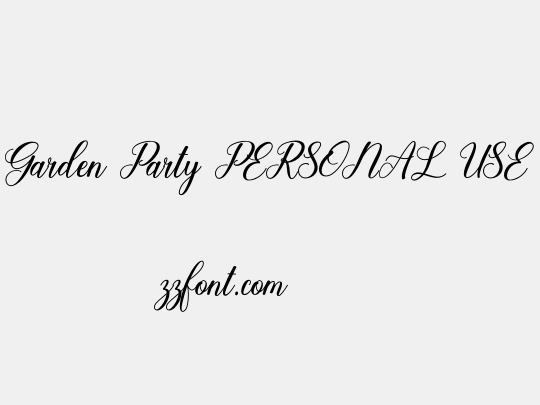Garden Party PERSONAL USE
