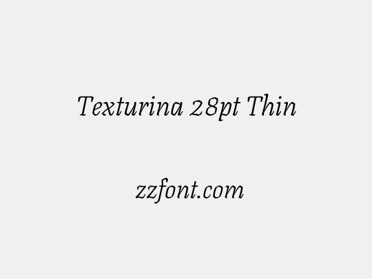 Texturina 28pt Thin