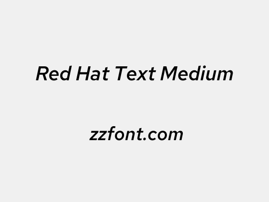 Red Hat Text Medium