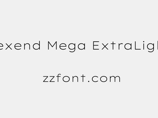 Lexend Mega ExtraLight