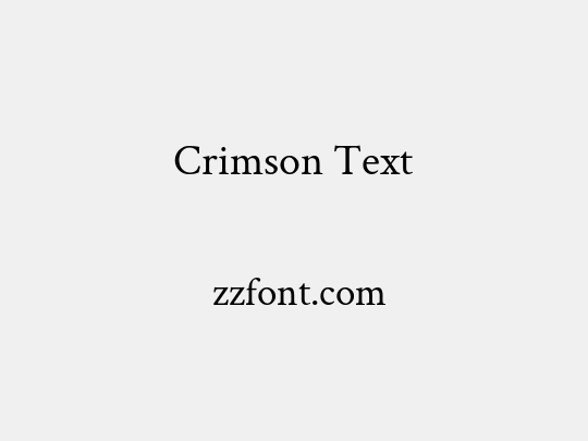 Crimson Text