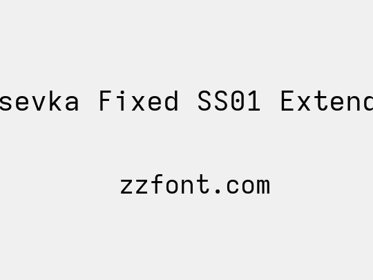 Iosevka Fixed SS01 Extended