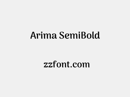 Arima SemiBold