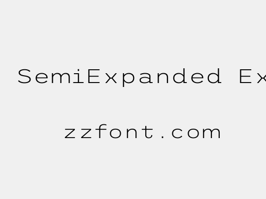 Trispace SemiExpanded ExtraLight