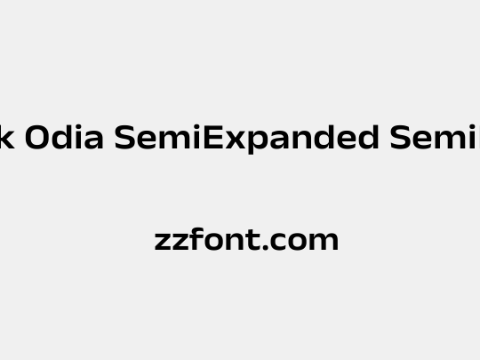 Anek Odia SemiExpanded SemiBold