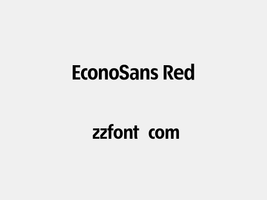 EconoSans Red