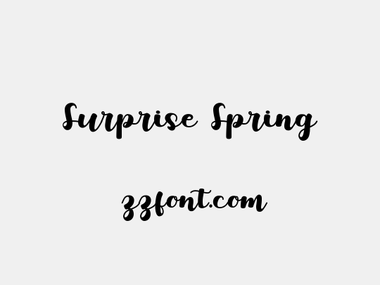 Surprise Spring