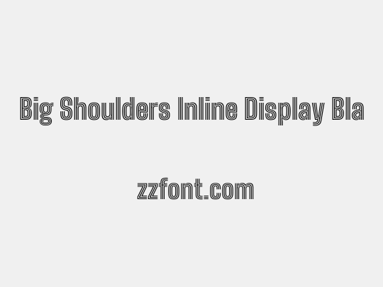 Big Shoulders Inline Display Black