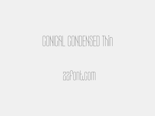 CONICAL CONDENSED Thin