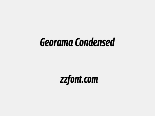 Georama Condensed