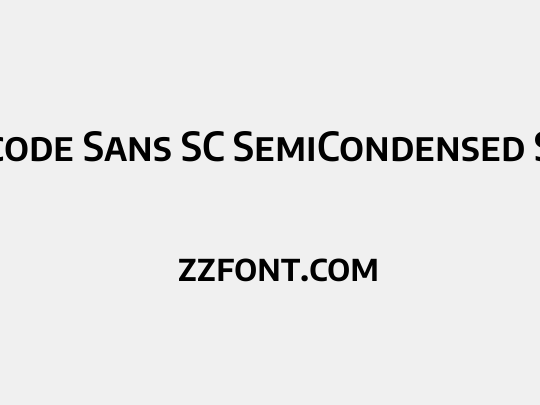 Encode Sans SC SemiCondensed SemiBold