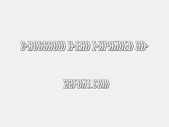 Crossbow Head Expanded 3D