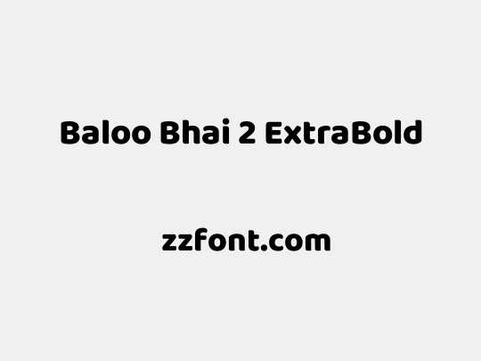 Baloo Bhai 2 ExtraBold