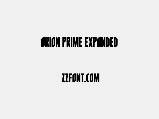 Orion Prime Expanded