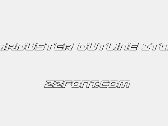 Starduster Outline Italic