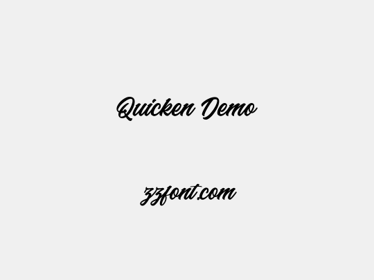 Quicken Demo
