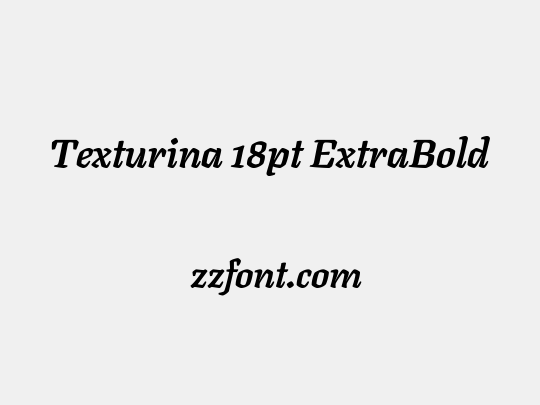 Texturina 18pt ExtraBold
