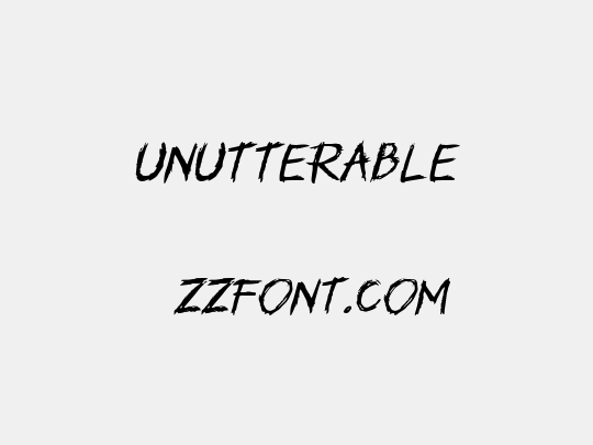 Unutterable