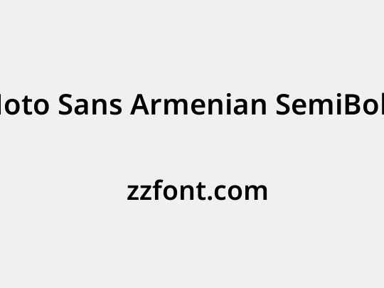 Noto Sans Armenian SemiBold
