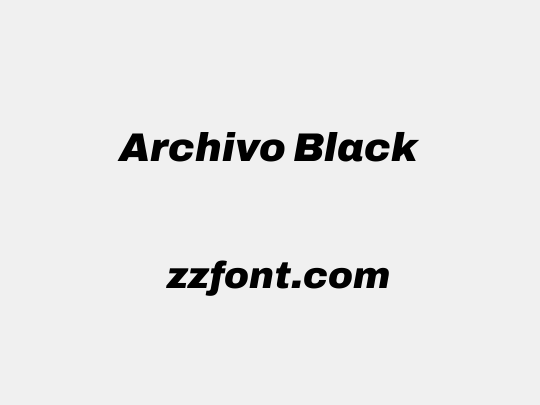 Archivo Black