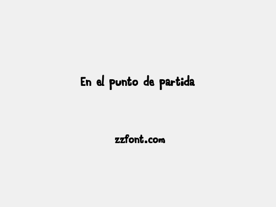 En el punto de partida