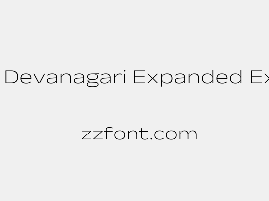 Anek Devanagari Expanded ExtraLight