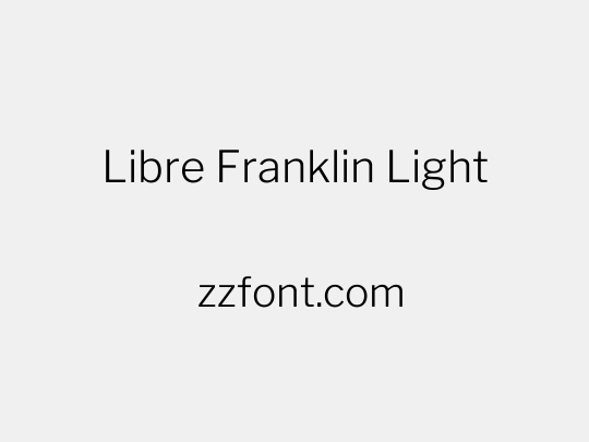 Libre Franklin Light