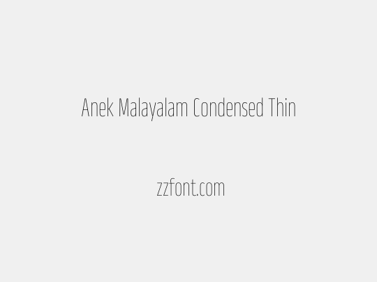 Anek Malayalam Condensed Thin