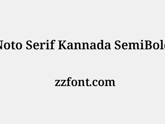 Noto Serif Kannada SemiBold