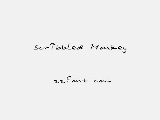 Scribbled Monkey