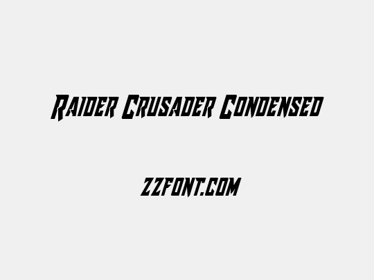 Raider Crusader Condensed