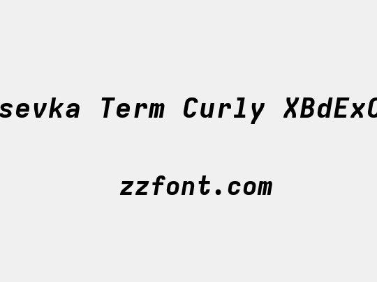 Iosevka Term Curly XBdExObl