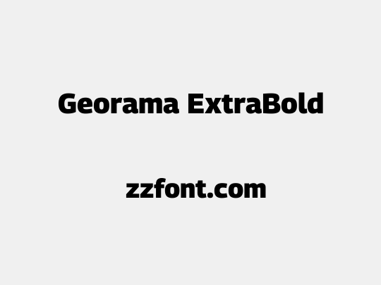 Georama ExtraBold