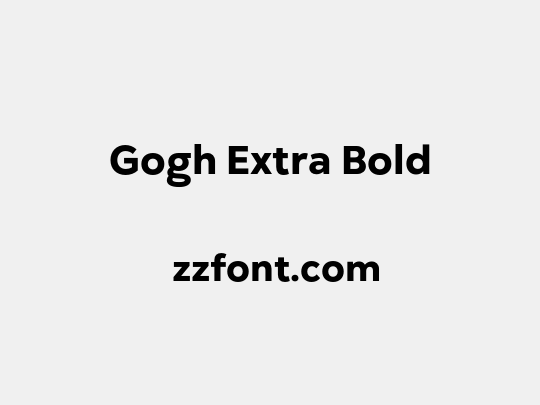 Gogh Extra Bold