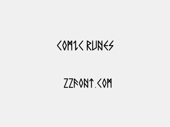 Comic Runes