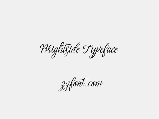 Brightside Typeface