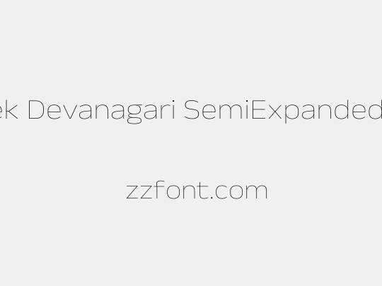 Anek Devanagari SemiExpanded Thin