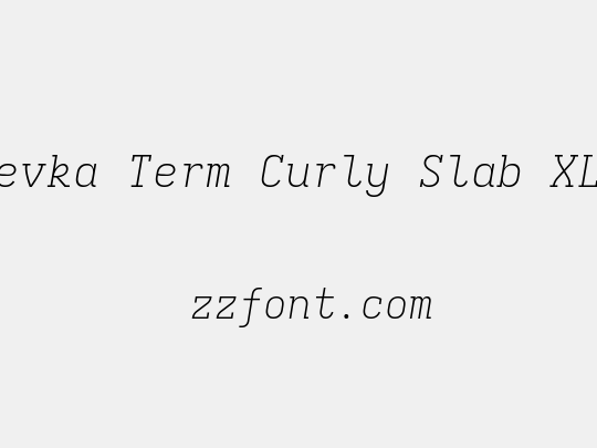 Iosevka Term Curly Slab XLtEx