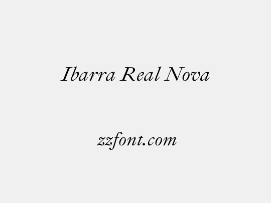 Ibarra Real Nova