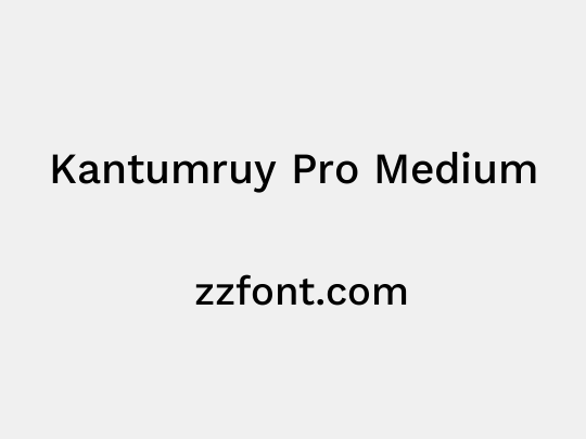 Kantumruy Pro Medium