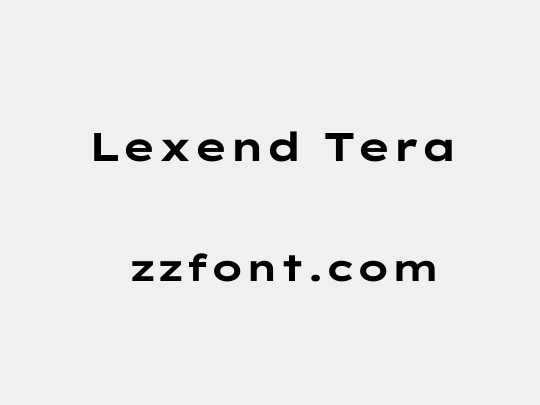 Lexend Tera