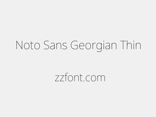 Noto Sans Georgian Thin