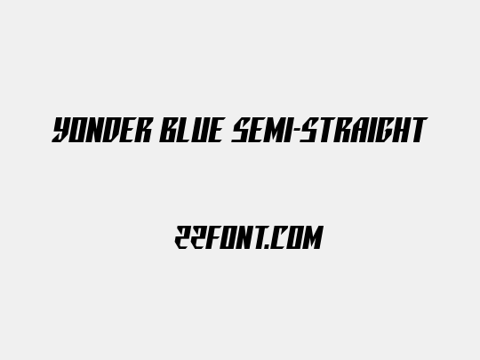 Yonder Blue Semi-Straight