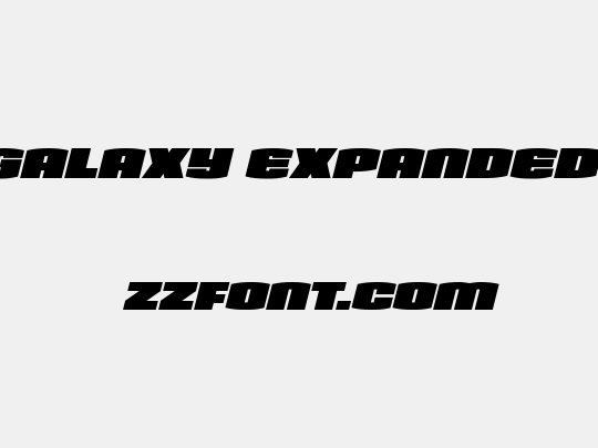 Team Galaxy Expanded Italic