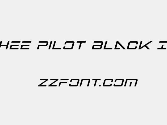 Banshee Pilot Black Italic