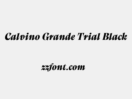 Calvino Grande Trial Black