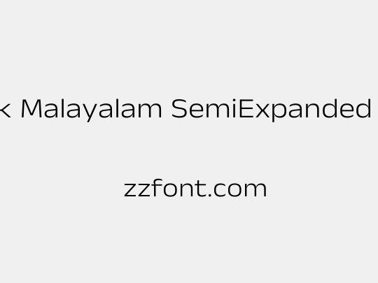 Anek Malayalam SemiExpanded Light