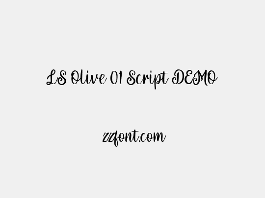 LS Olive 01 Script DEMO