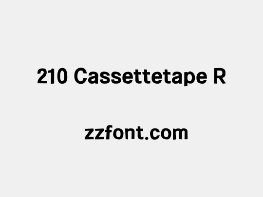 210 Cassettetape R