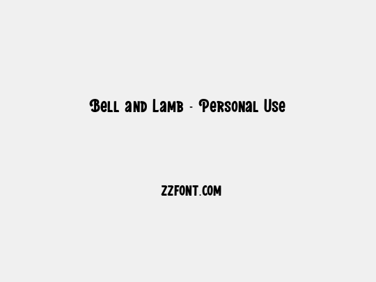 Bell and Lamb - Personal Use